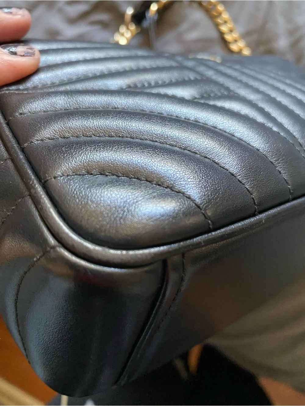 Prada Black Quilted Leather Crossbody Camera Bag with Gold Logo